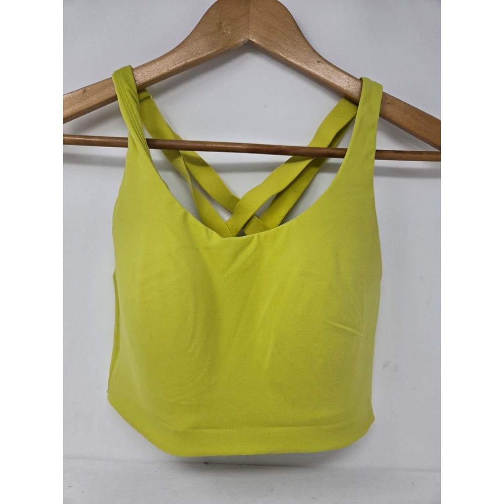 Lululemon AirSupport Sports Bra High Support C-DDD Cups Yellow Serene 34DD